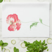 Wilde papaverbloem theedoek (Gevouwen)