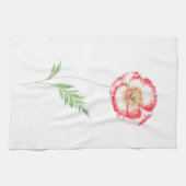 Wilde papaverbloem theedoek (Horizontaal)