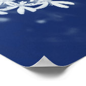 Wilde peterselie - Cyanotype-effect Poster (Hoek)