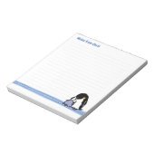 Wilde pinguïns Nota Pad Notitieblok (Gedraaid)