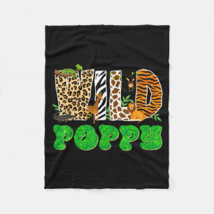 Wilde Ppy Zoo Safari Dier Verjaardag Matching Fami Fleece Deken
