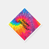 Wilde psychedelische neon tie kleurstof abstract servet (Hoek)