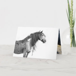 Wilde Rode Woestijnhengst - Wenskaart Bedankkaart