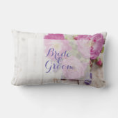 Wilde Roos en lavender Summer Flower Forever Kussen (Achterkant)