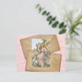 Wilde Roos Fairy Card Briefkaart (Staand voorkant)