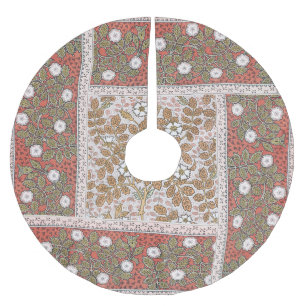Wilde Roos Kunst Illustratie Bloem Vintage Kerstboom Rok