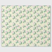 Wilde Roos Vloer Cadeaupapier (Vlak)