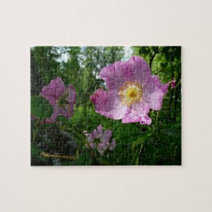 Wilde roze rozen in Alaska Legpuzzel