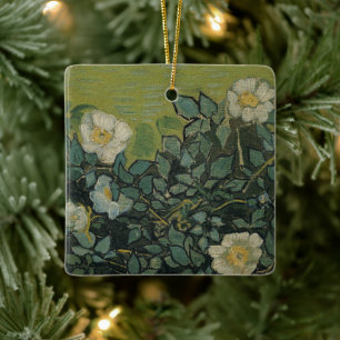 Wilde Rozen door Vincent van Gogh Keramisch Ornament