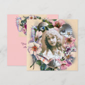 WILDE ROZEN EN ZEESCHELLEN SCHAKELEN 16 FOTO-TEMPL KAART (Voorkant / Achterkant)