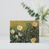Wilde Rozen (F597) Van Gogh Fine Art Briefkaart (Staand voorkant)