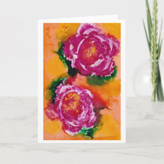 "Wilde Rozen" - het Art. van de Inkt van de Kaart