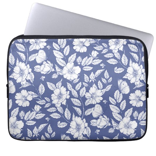 Wilde Rozen Laptop Sleeve (Voorkant)
