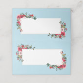 Wilde Rozen met Spun Sugar Blue Background (Buitenkant ongevouwen)