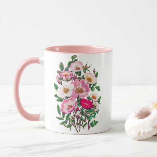 Wilde Rozen Mok (Met donut)