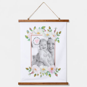 Wilde rozen roest Moederdag foto grens Hangend Wandkleed