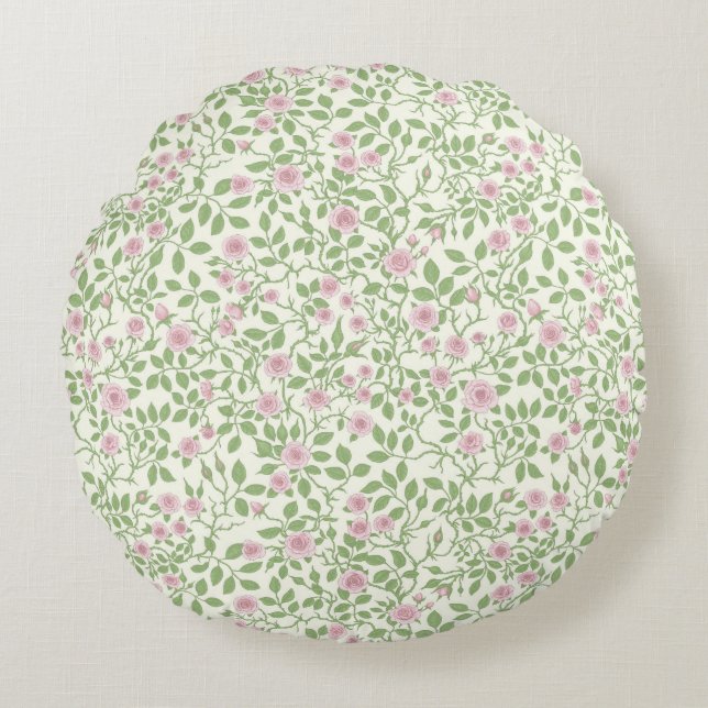 Wilde rozen rond kussen (Voorkant)