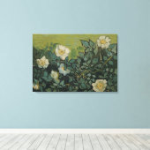 wilde Rozen Van Gogh Canvas Afdruk (Insitu (Houten vloer))