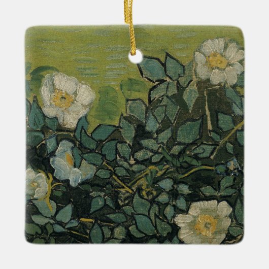 Wilde Rozen van Vincent van Gogh Keramisch Ornament (Voorkant)