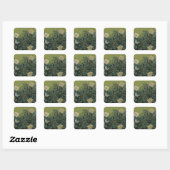 Wilde Rozen van Vincent van Gogh Vierkante Sticker (Vel)