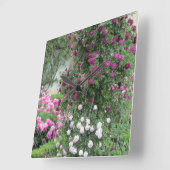 Wilde Rozen Vierkante Klok (Hoek)