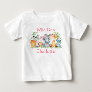 Wilde Safari dieren Roze Bow