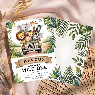 Wilde Safari Jungle Feestje voor de Kleine Kaart
