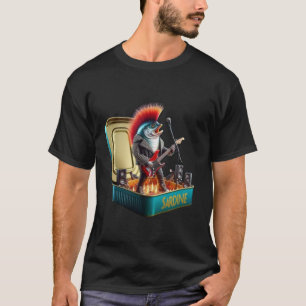 Wilde Sardine Rockstar Rebel Punk Vibes Explosie T-shirt