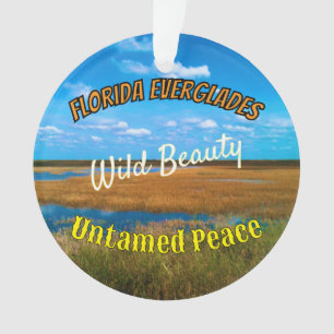 Wilde Schoonheid Ongetemde Vrede Everglades Schild Ornament