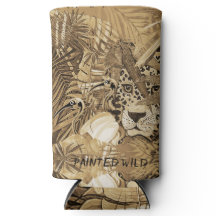 Wilde Sepia Luipaard Blikje Koeler