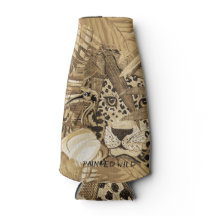 Wilde sepia luipaard