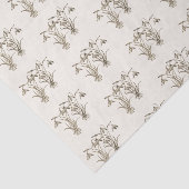 Wilde Snowdrop Illustratie op ivoor Tissuepapier (Detail)