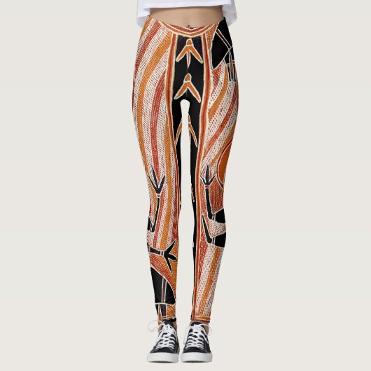 Wilde Stam-Maori-broek Leggings (Voorkant)