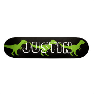 Wilde T rex dinosaur aangepast skateboard