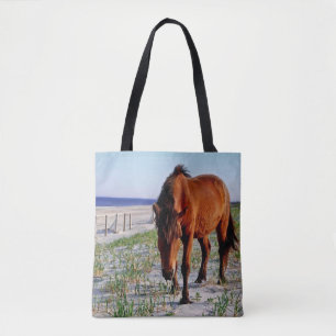 Wilde tassen, wilde paarden, Assateague Island Tote Bag