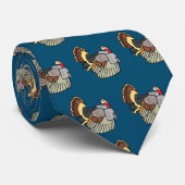 Wilde Thanksgiving Turkije Stropdas (Opgerold)