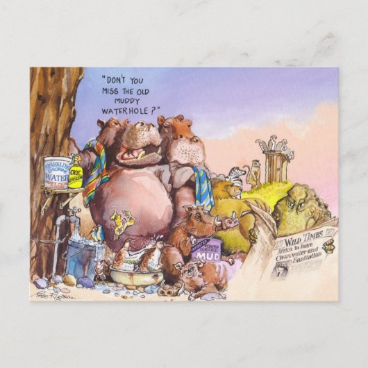 Wilde tijden briefkaart (Voorkant)