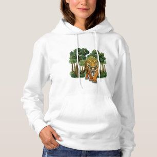 “Wilde tijger in het bos – Natuurlijk licht Jungle Hoodie