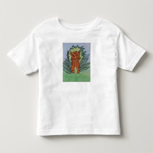 wilde tijger kinder shirts (Voorkant)