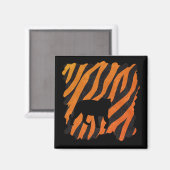 Wilde Tijger Magneet (Voorkant / Achterkant)