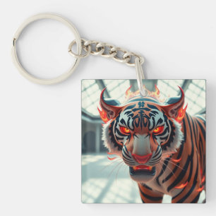 Wilde Tijger Sleutelhanger