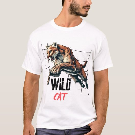 wilde tijger t-shirt (Voorkant)