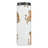 Wilde tijgers: Waterverf dierpatroon. Thermosbeker (Achterkant)