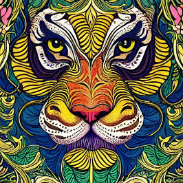 Wilde tijgerspeelkaarten pokerkaarten