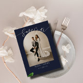 Wilde tropische bladeren & moderne bruiloft boog f save the date