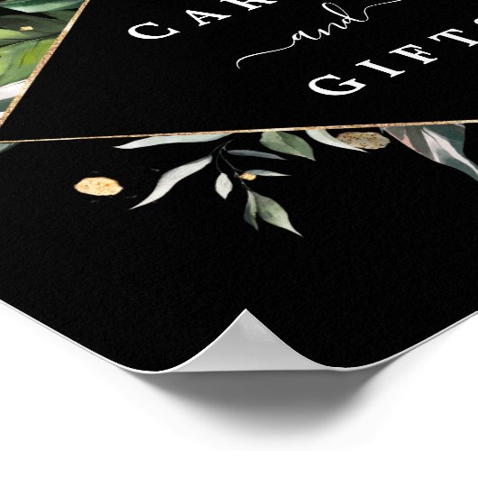 Wilde Tropische bruiloft en cadeaubonnen Poster (Hoek)