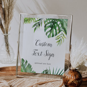Wilde Tropische Palm Kaarten & Cadeaus Op Maat Gem Poster