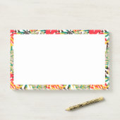 Wilde tropische palmbladeren post-it® notes (Op bureau)