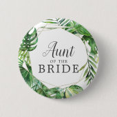 Wilde tropische palmtante van de Bride Button (Voorkant)