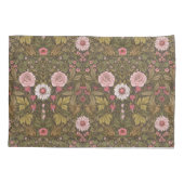 Wilde tuin op koffiebruin kussensloop (Achterkant-Links)